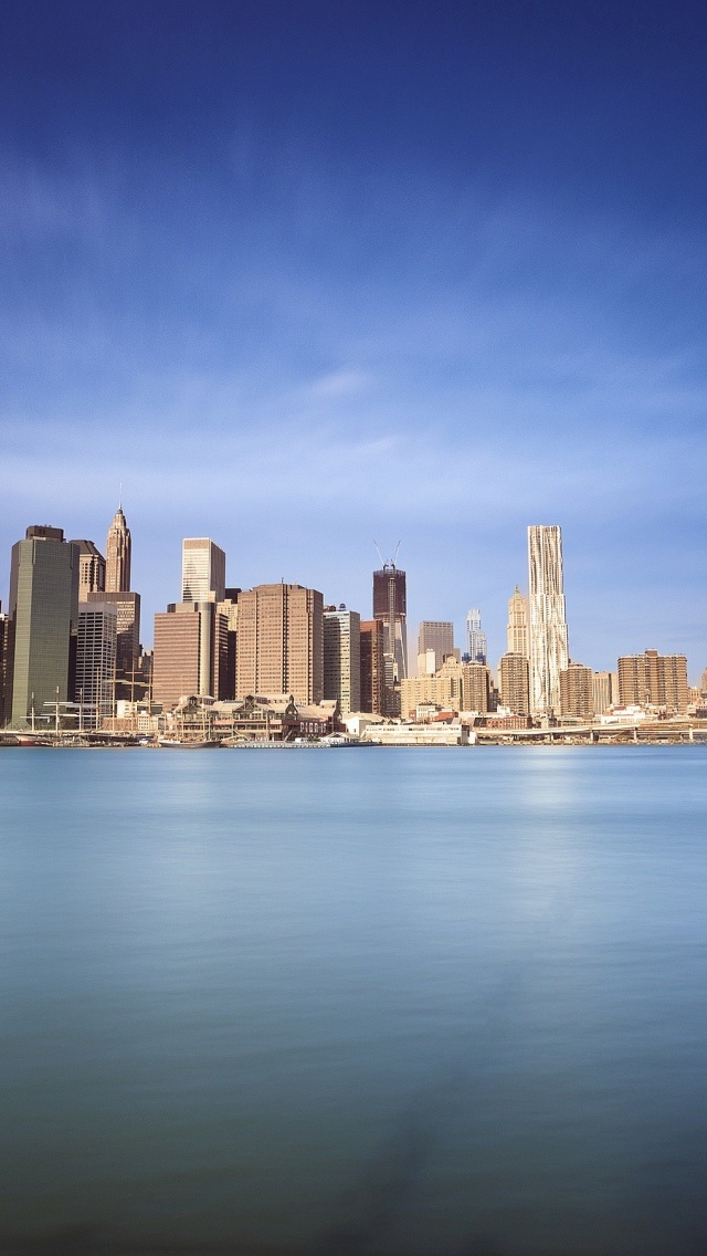 New York Brooklyn Bridge Sea