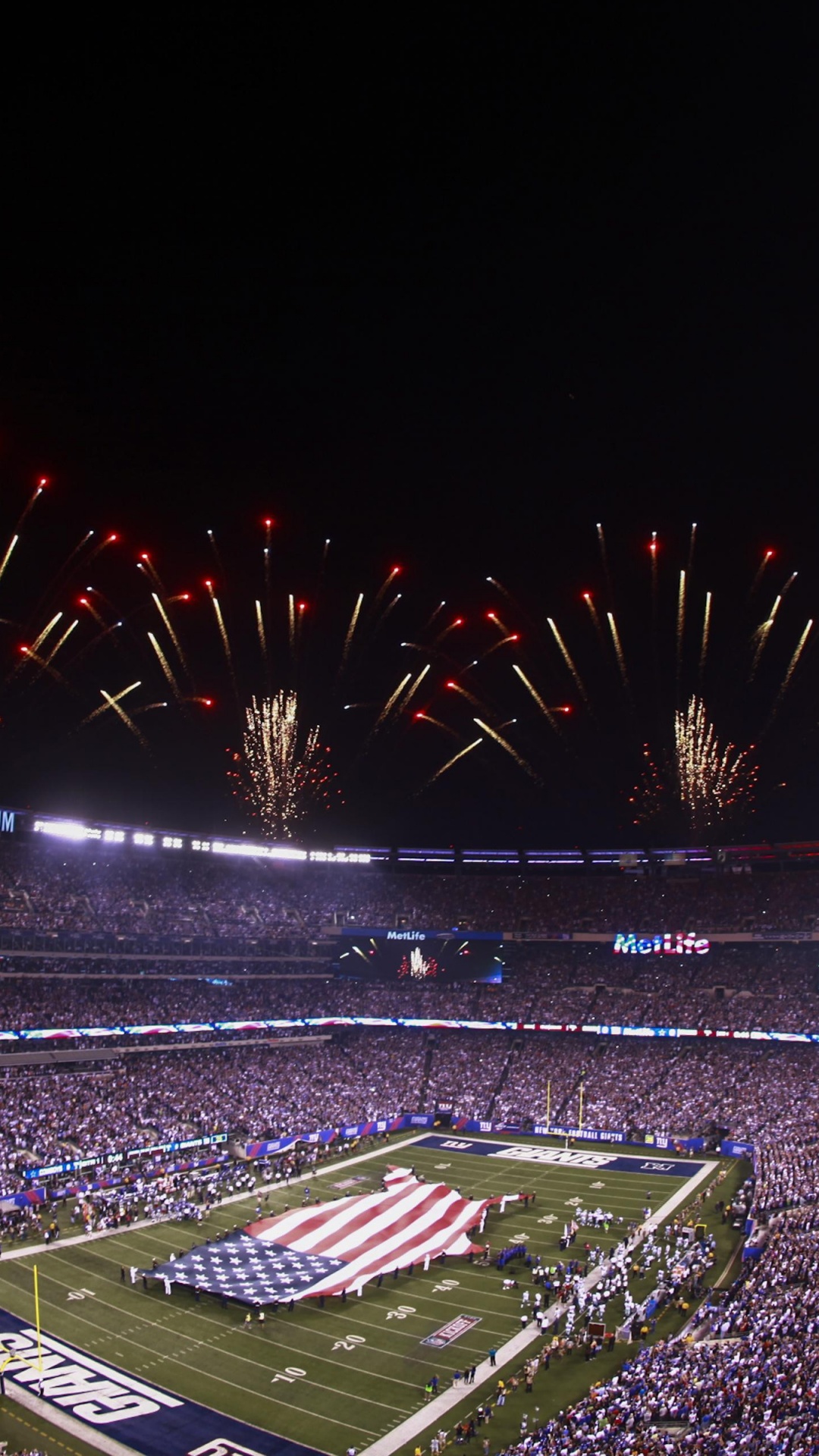 NFL MetLife Stadium And Fireworks