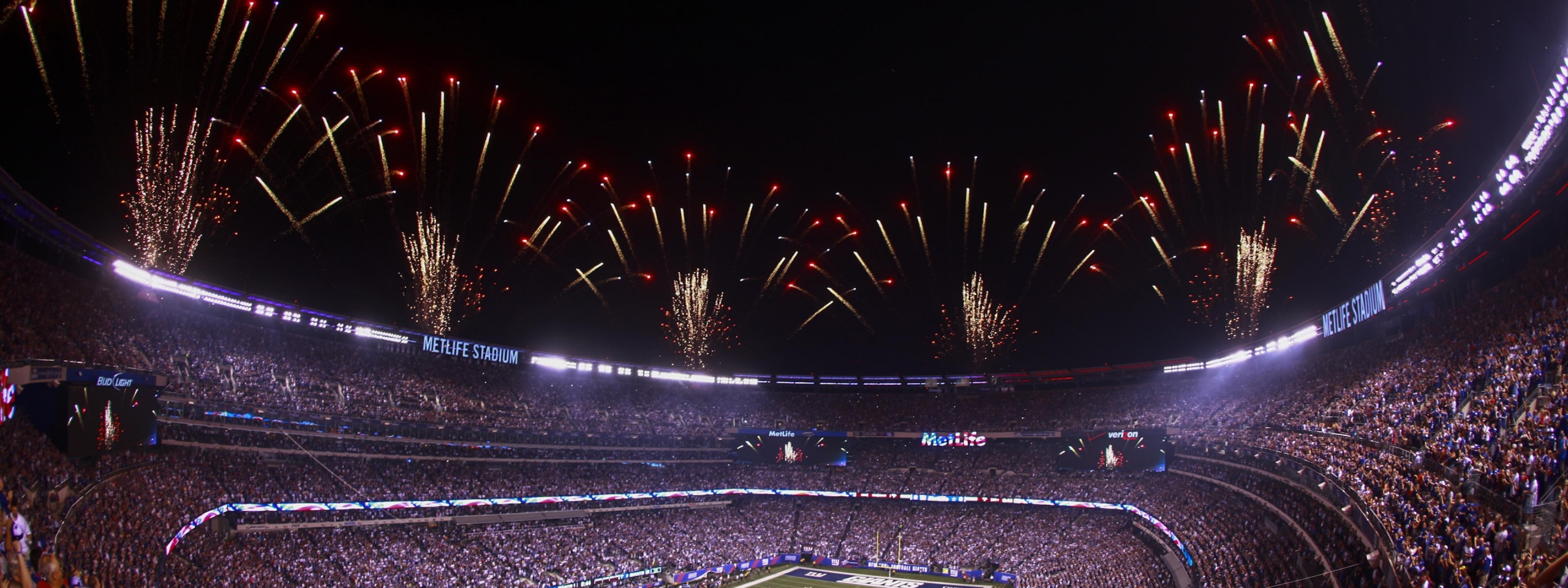 NFL MetLife Stadium And Fireworks