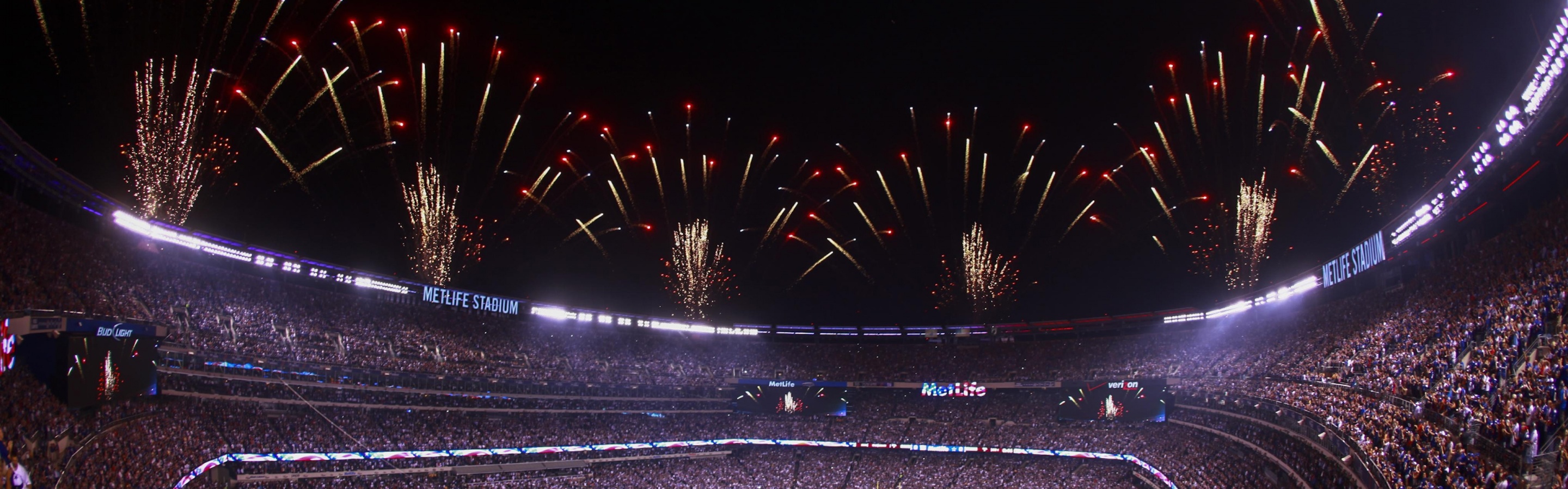 NFL MetLife Stadium And Fireworks