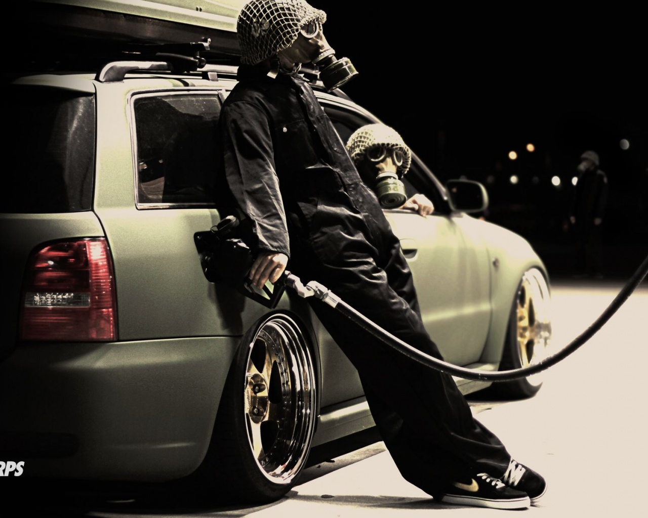 Night Futuristic Cars Funny Gas Masks Gas Nike Tuning Gas Station Audi A4 Dubkorps Audi A4 Wagon German Cars