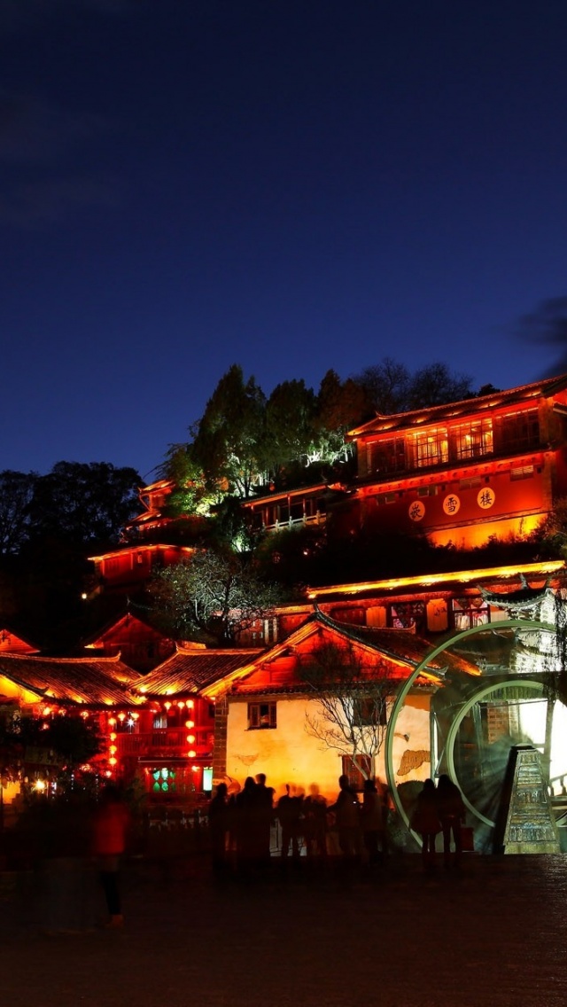 Night Lijiang Yunnan China