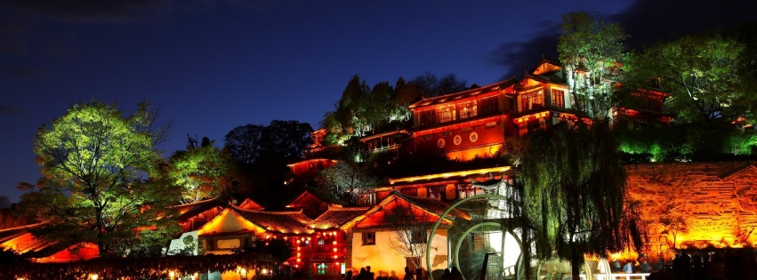 Night Lijiang Yunnan China