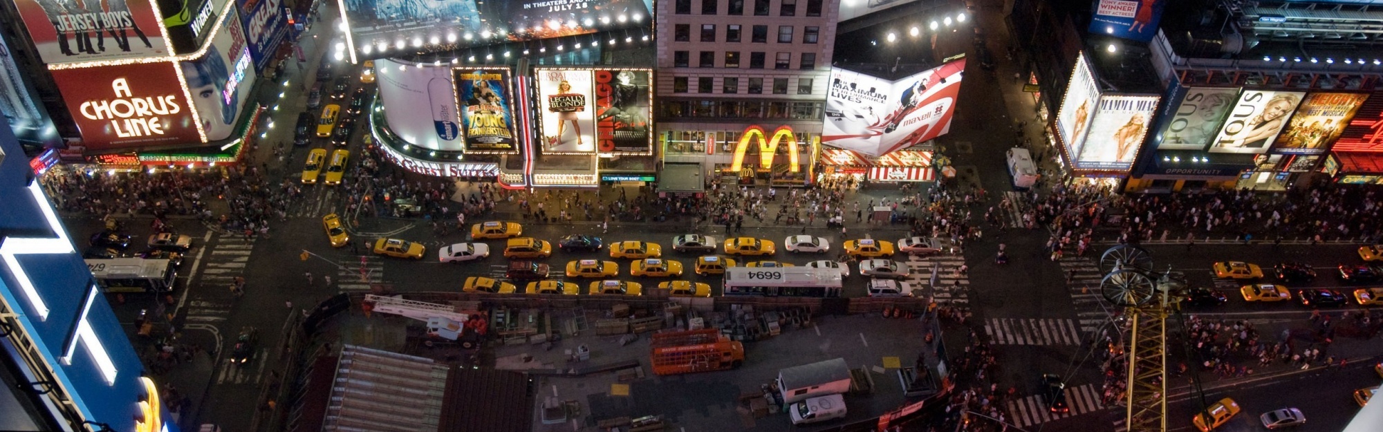 Night The City Times Square New York