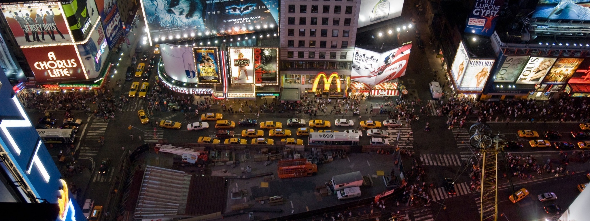 Night The City Times Square New York