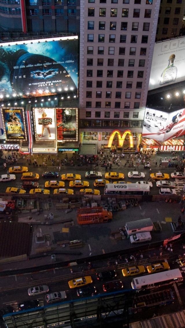 Night The City Times Square New York