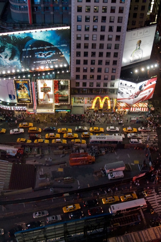 Night The City Times Square New York