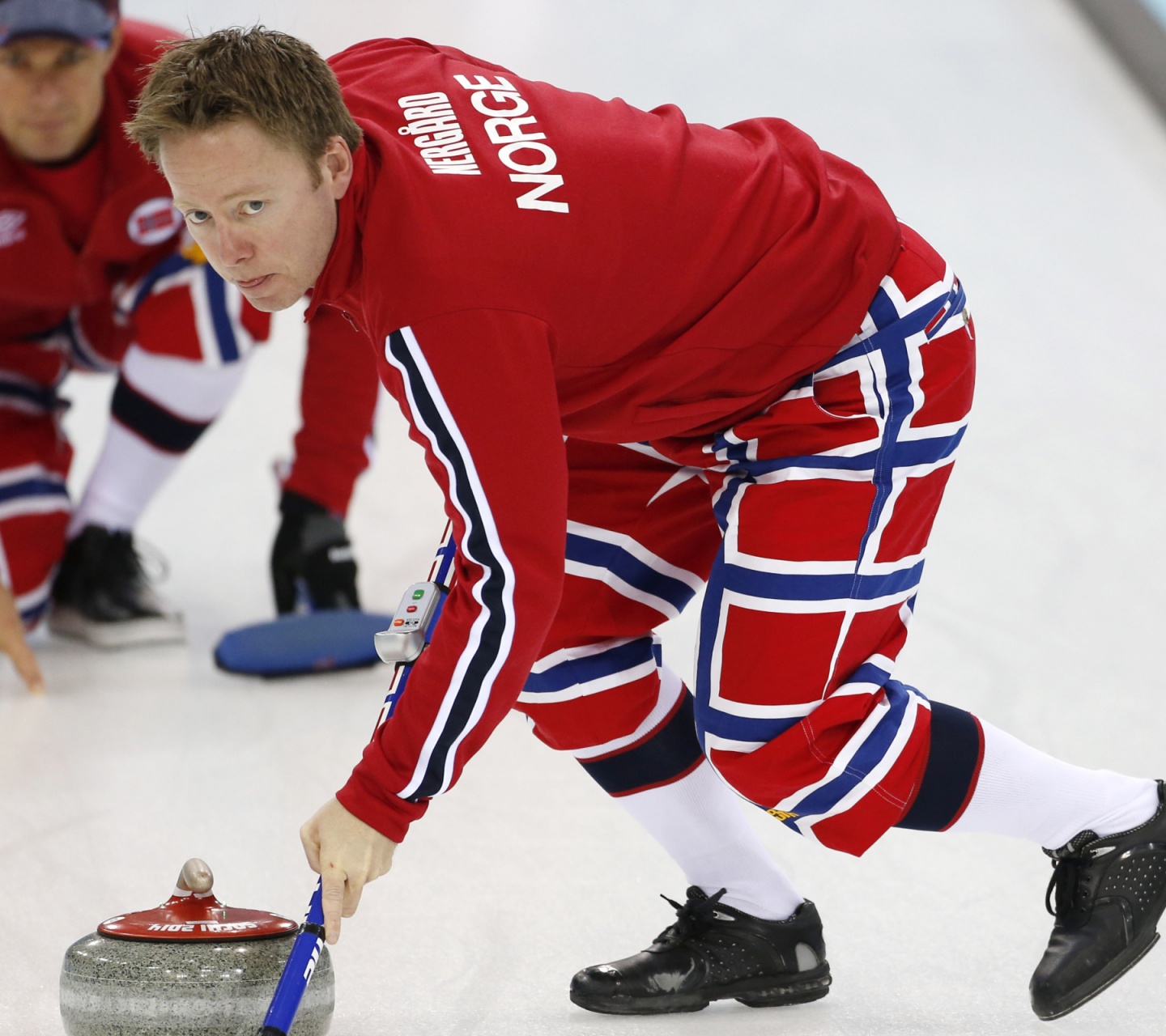 Norwegian Curling Team In Sochi 2014