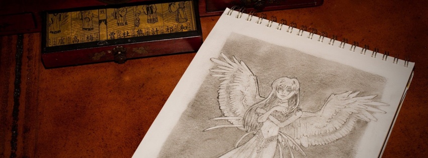 Notebook Wings Angel Figure Casket