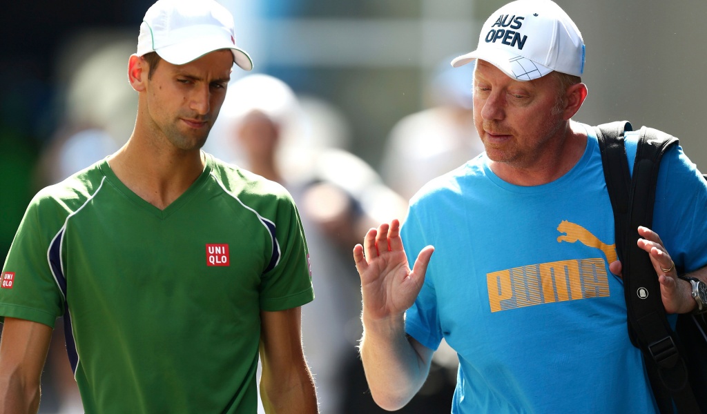 Novak Djokovic And Boris Becker