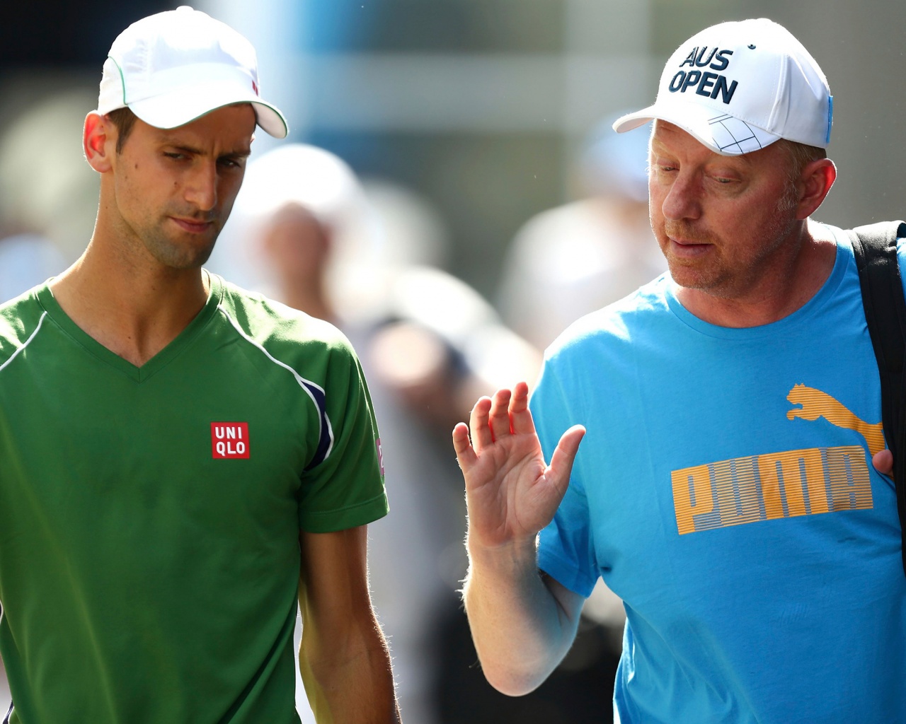 Novak Djokovic And Boris Becker