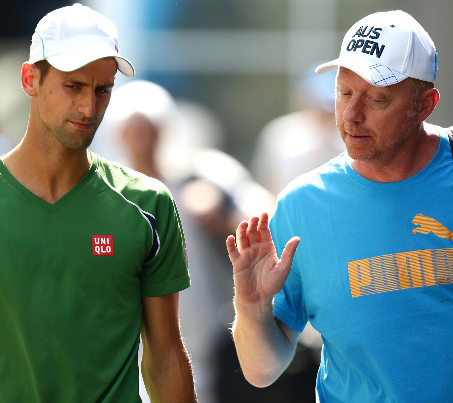 Novak Djokovic And Boris Becker