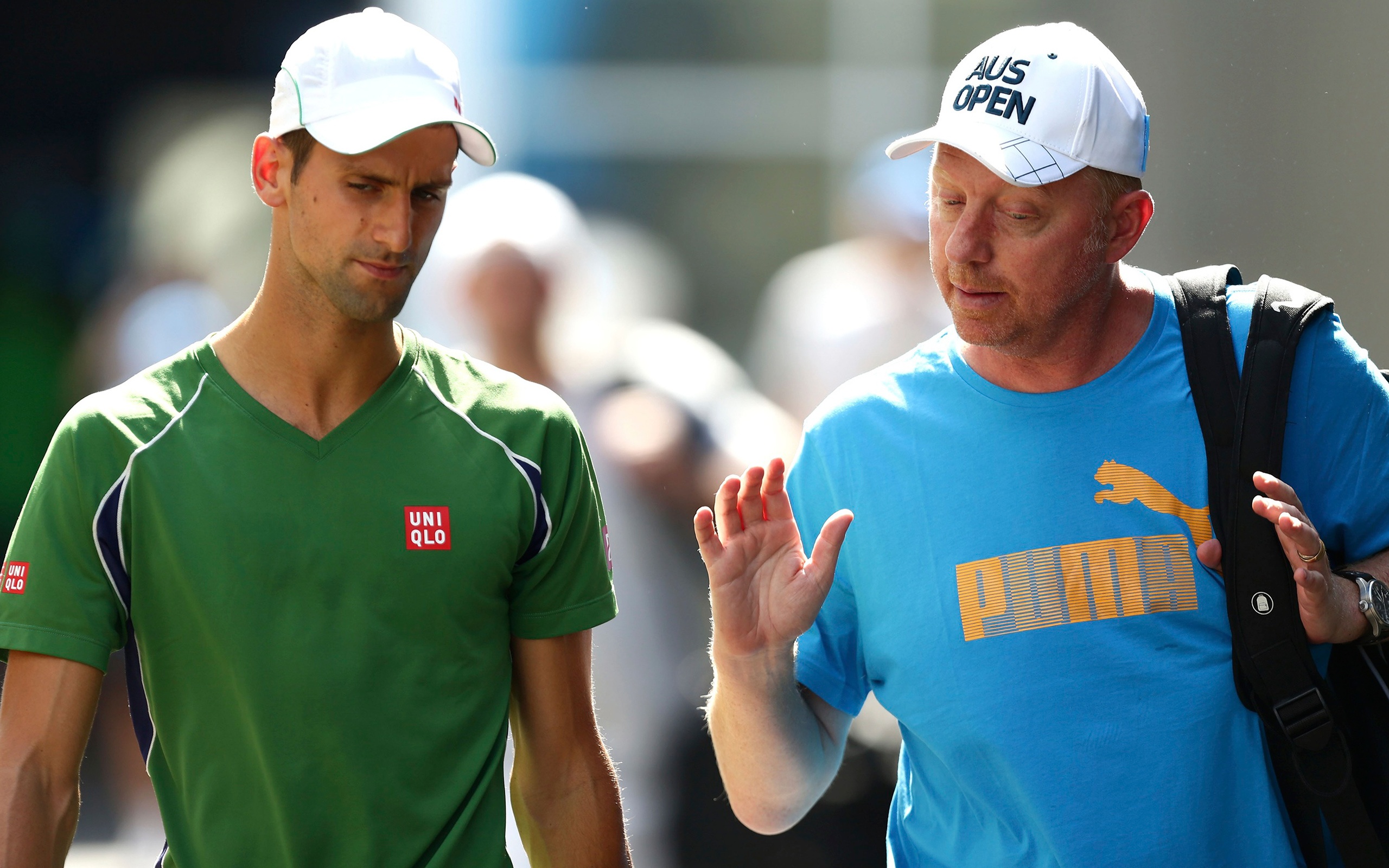 Novak Djokovic And Boris Becker