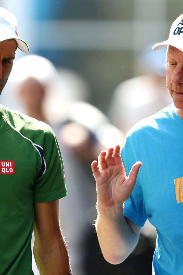 Novak Djokovic And Boris Becker