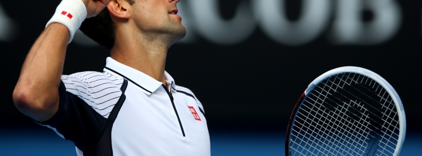 Novak Djokovic Celebrates His Victory