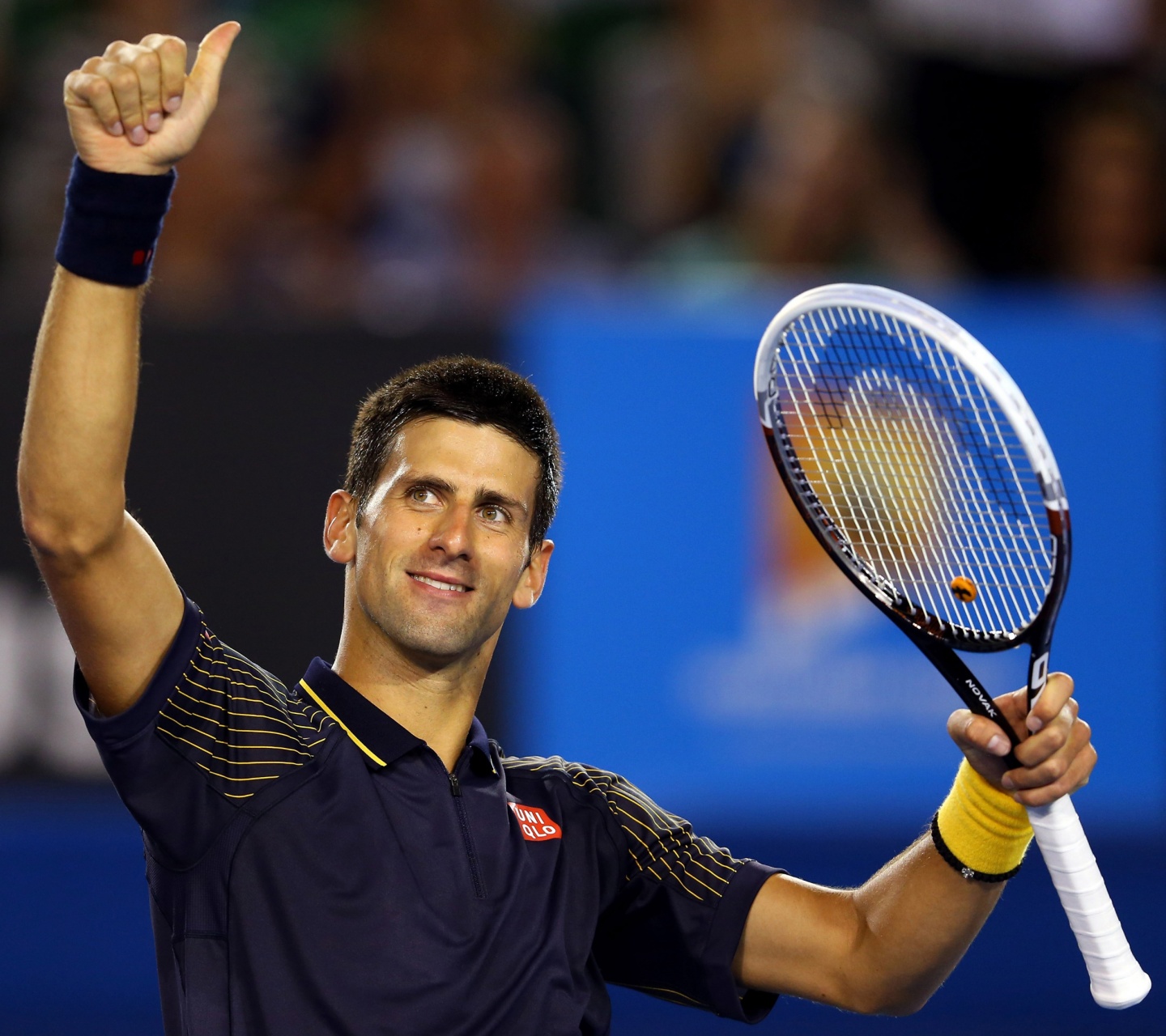 Novak Djokovic Salutes The Audience