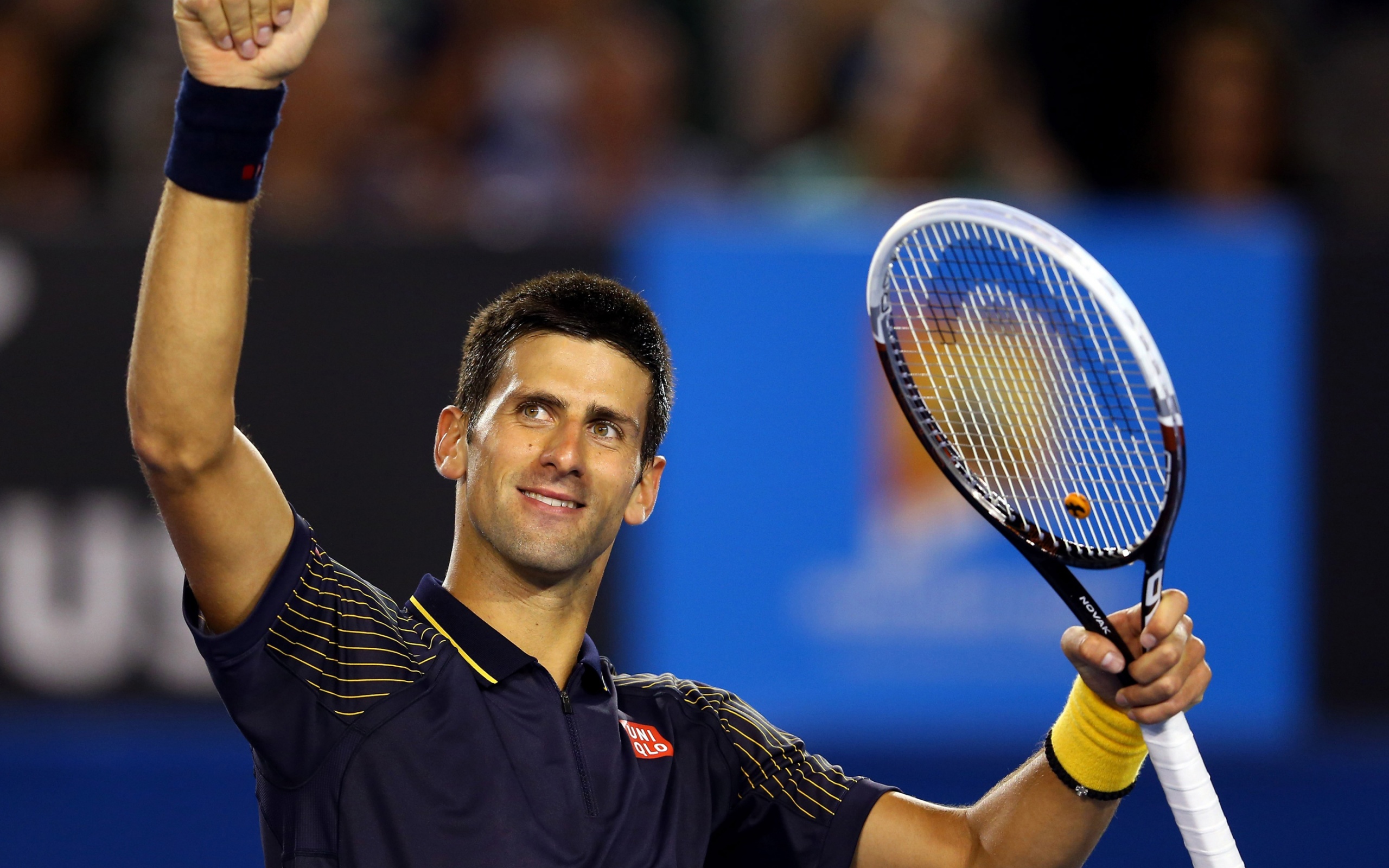 Novak Djokovic Salutes The Audience