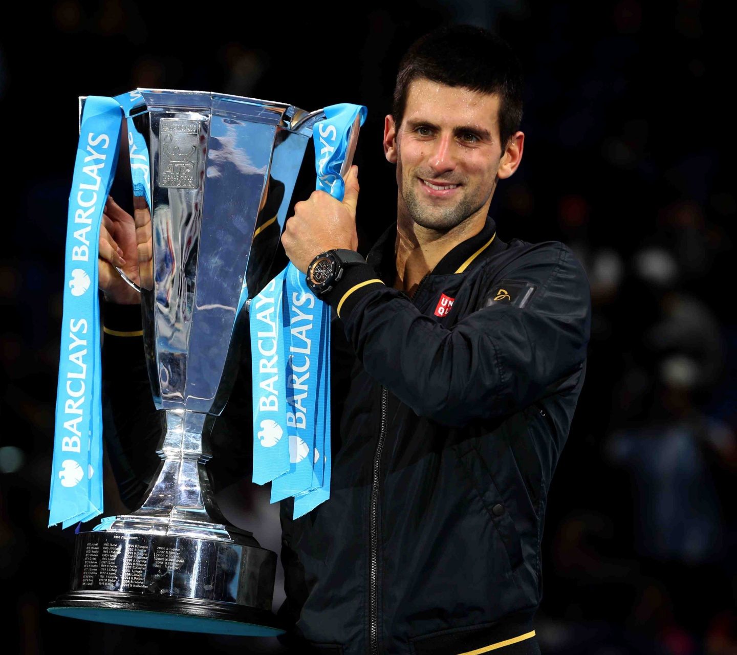 Novak Djokovic With The Trophy