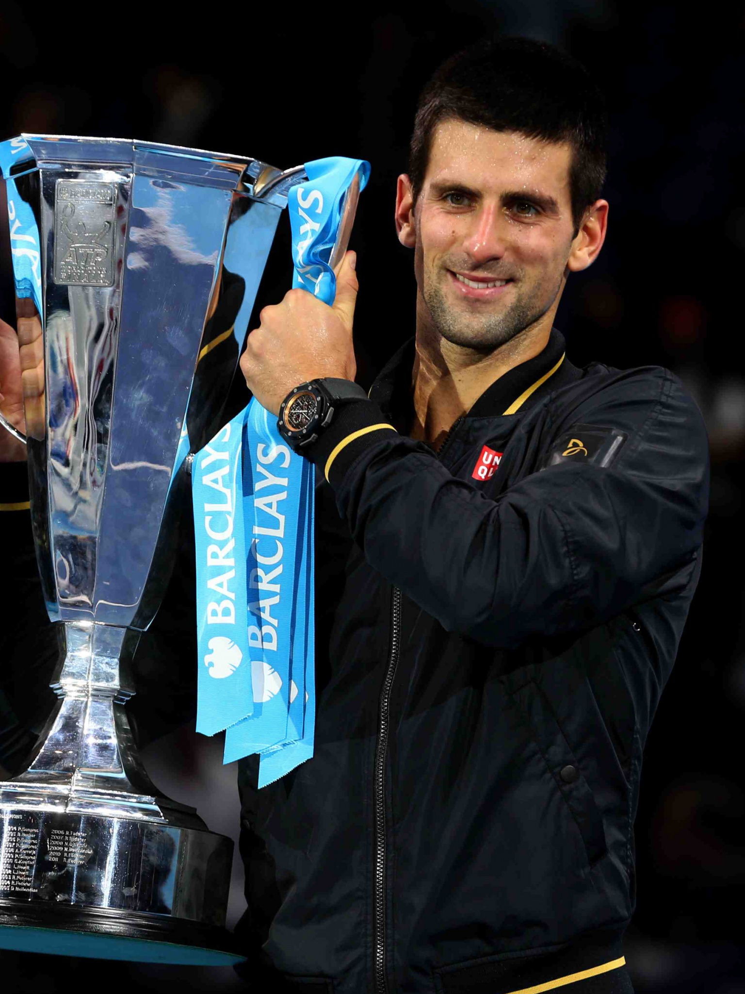 Novak Djokovic With The Trophy