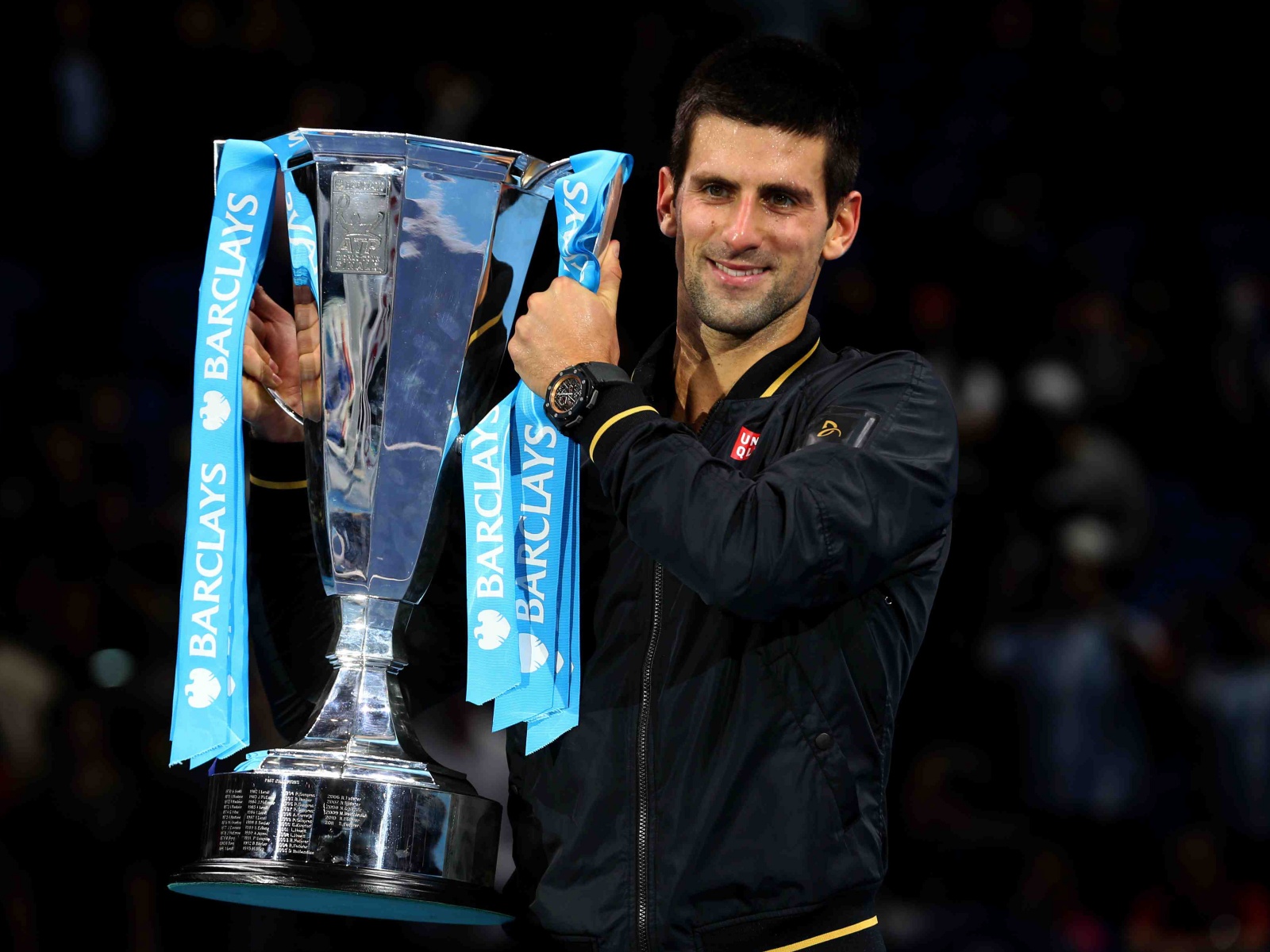 Novak Djokovic With The Trophy