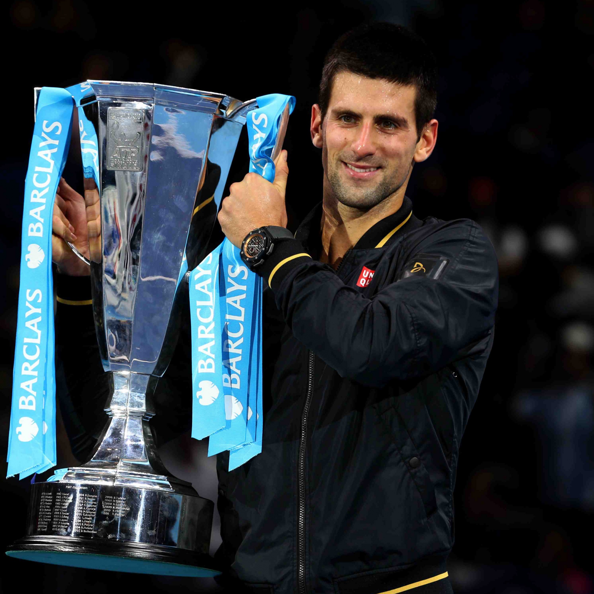 Novak Djokovic With The Trophy