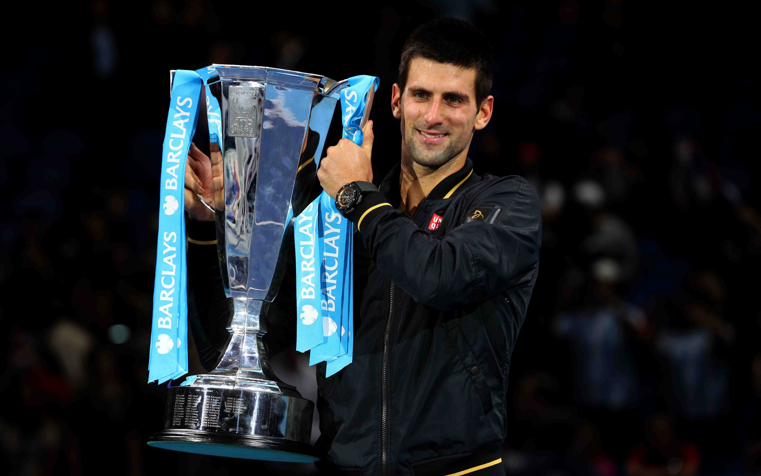 Novak Djokovic With The Trophy