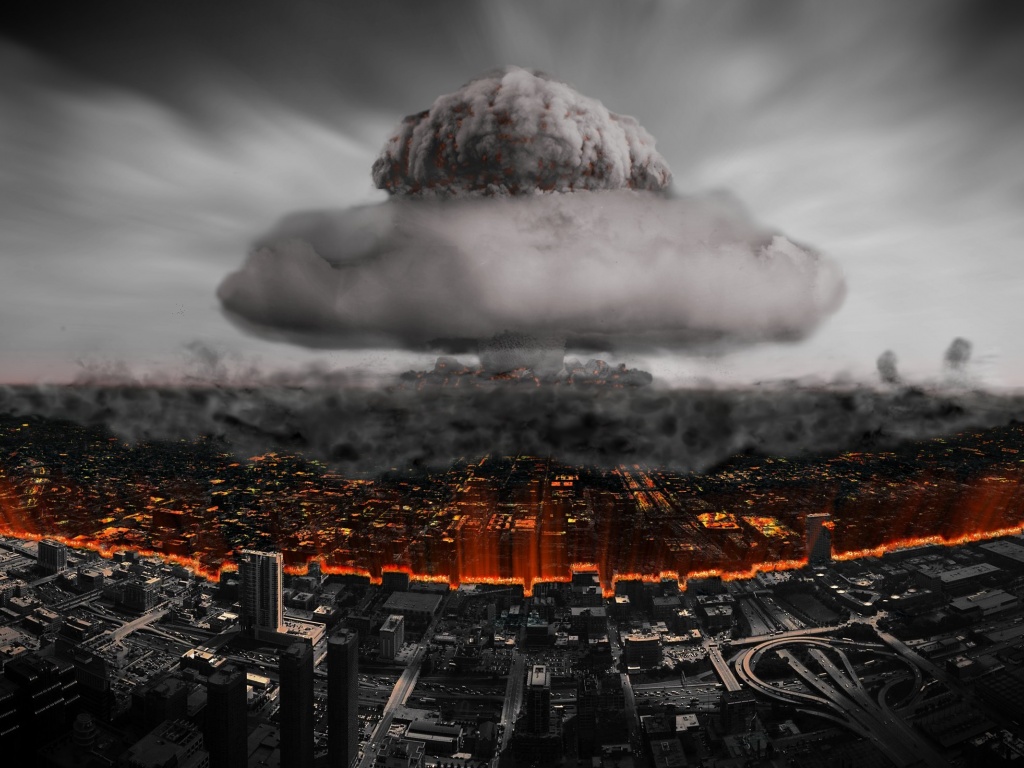 Nuclear Explosion Digital Art