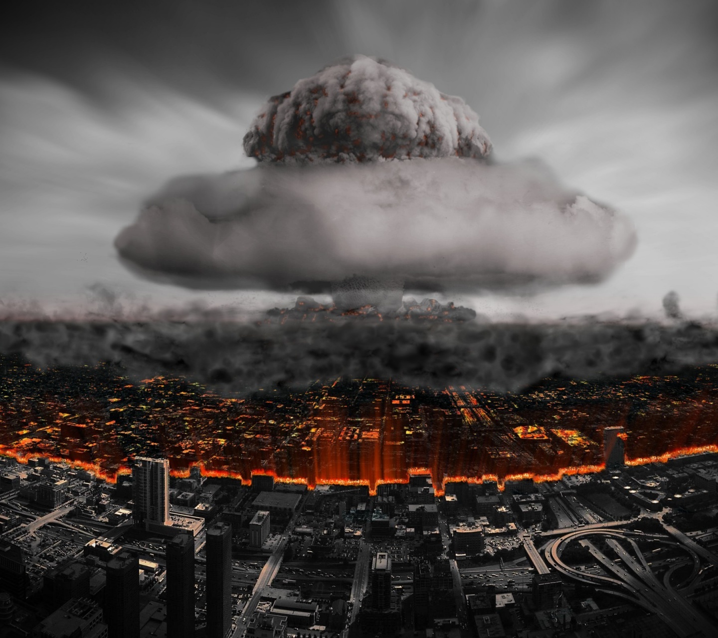 Nuclear Explosion Digital Art