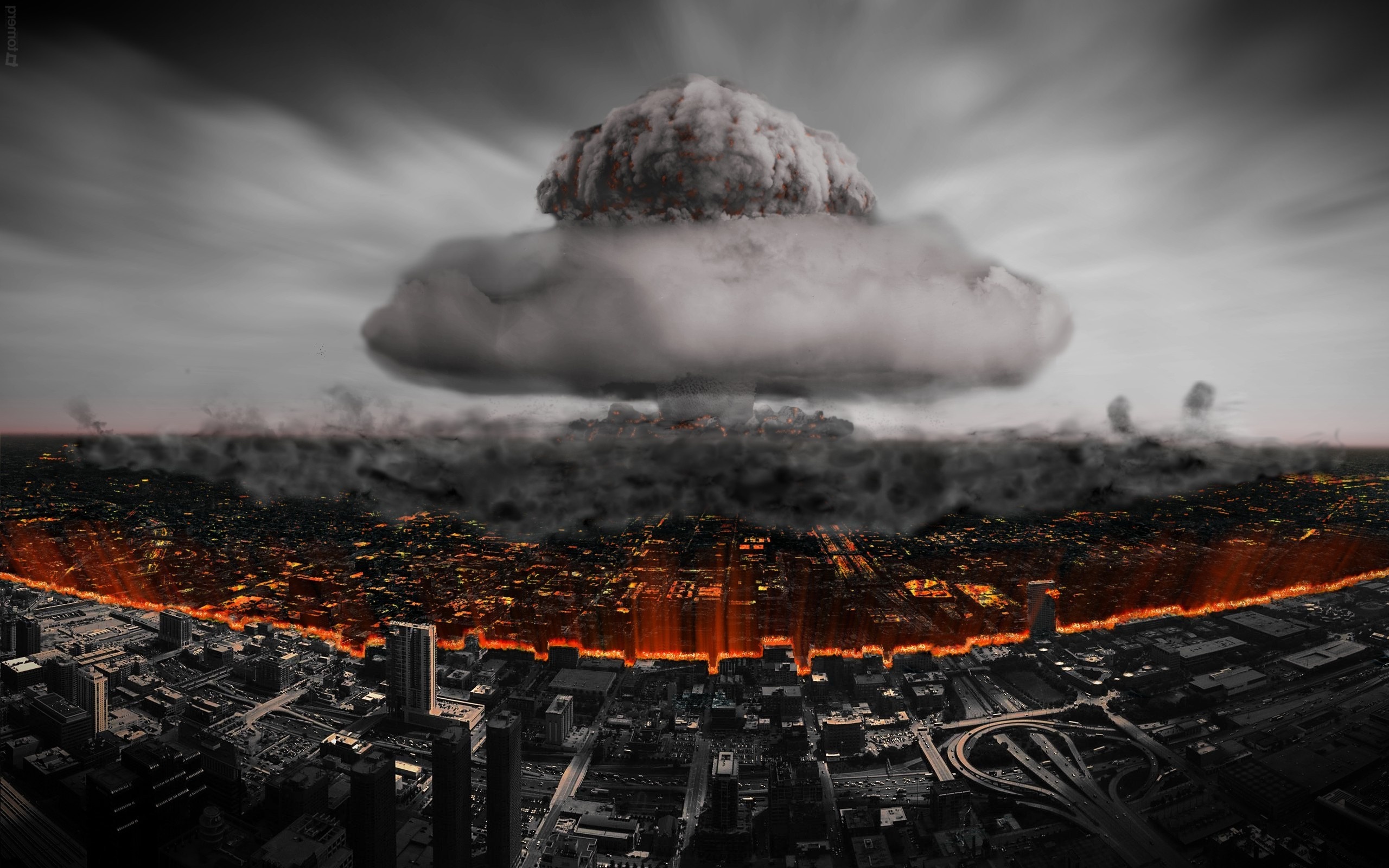 Nuclear Explosion Digital Art