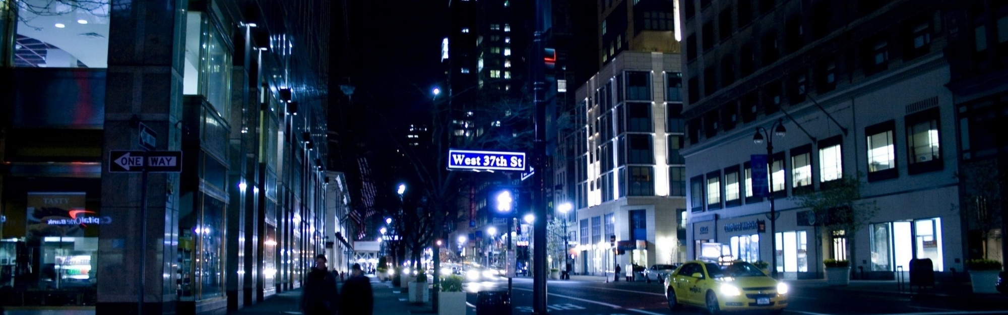Nyc Night Street New York City Landscape