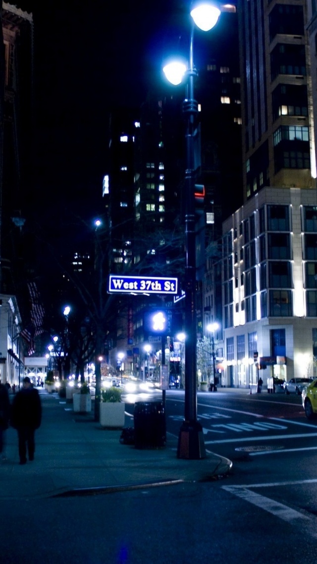 Nyc Night Street New York City Landscape