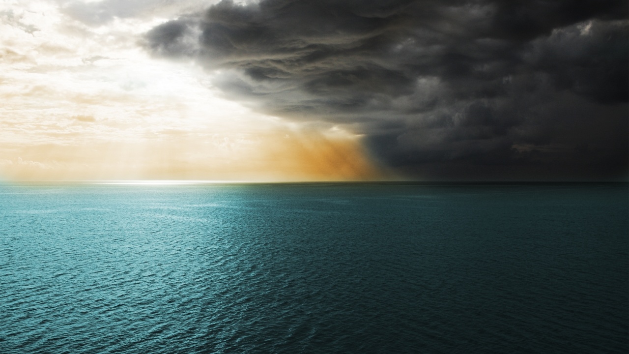 Ocean Clouds Storm Nature Landscape