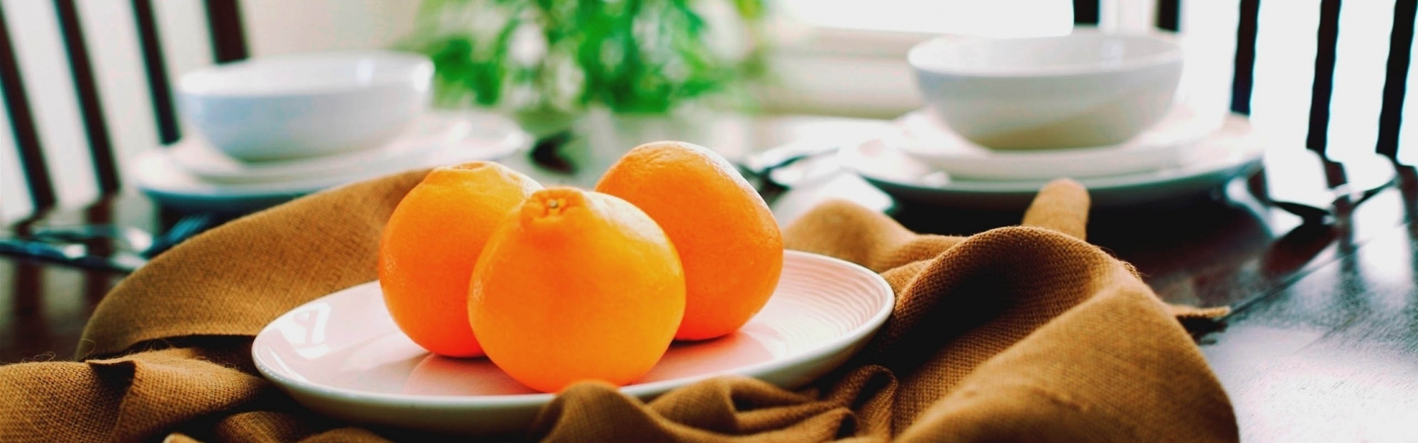 Oranges On A Plate