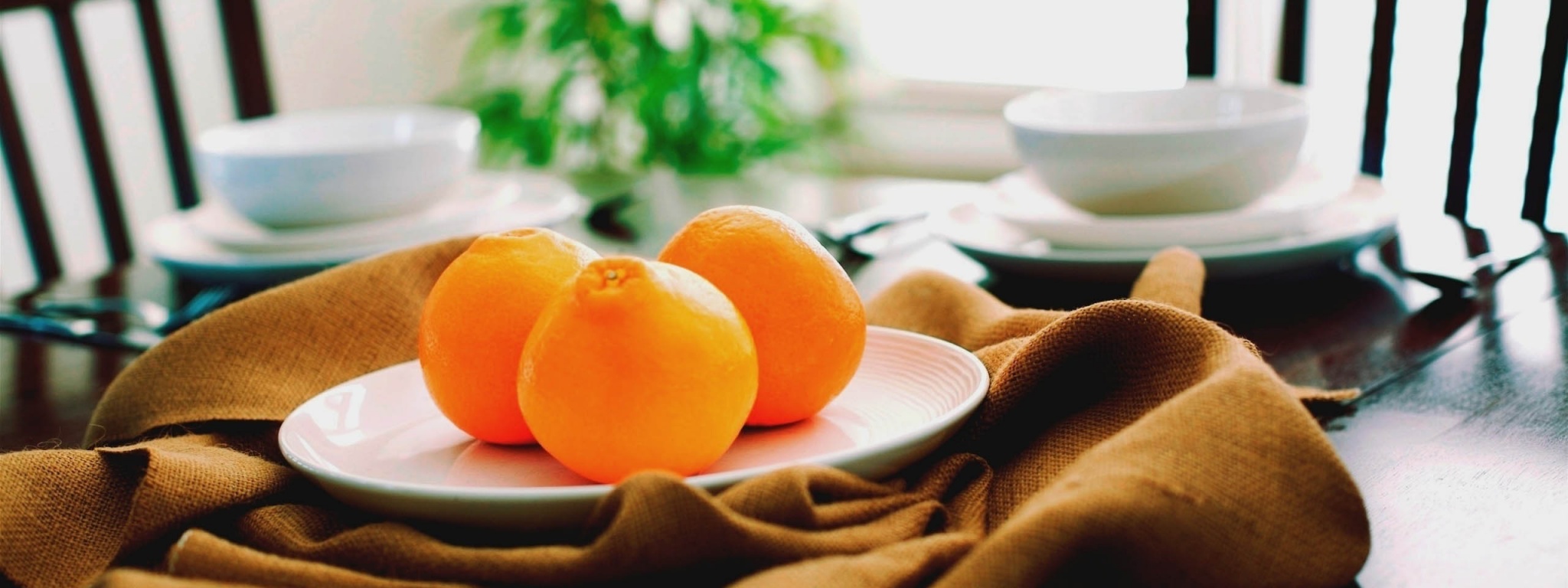 Oranges On A Plate