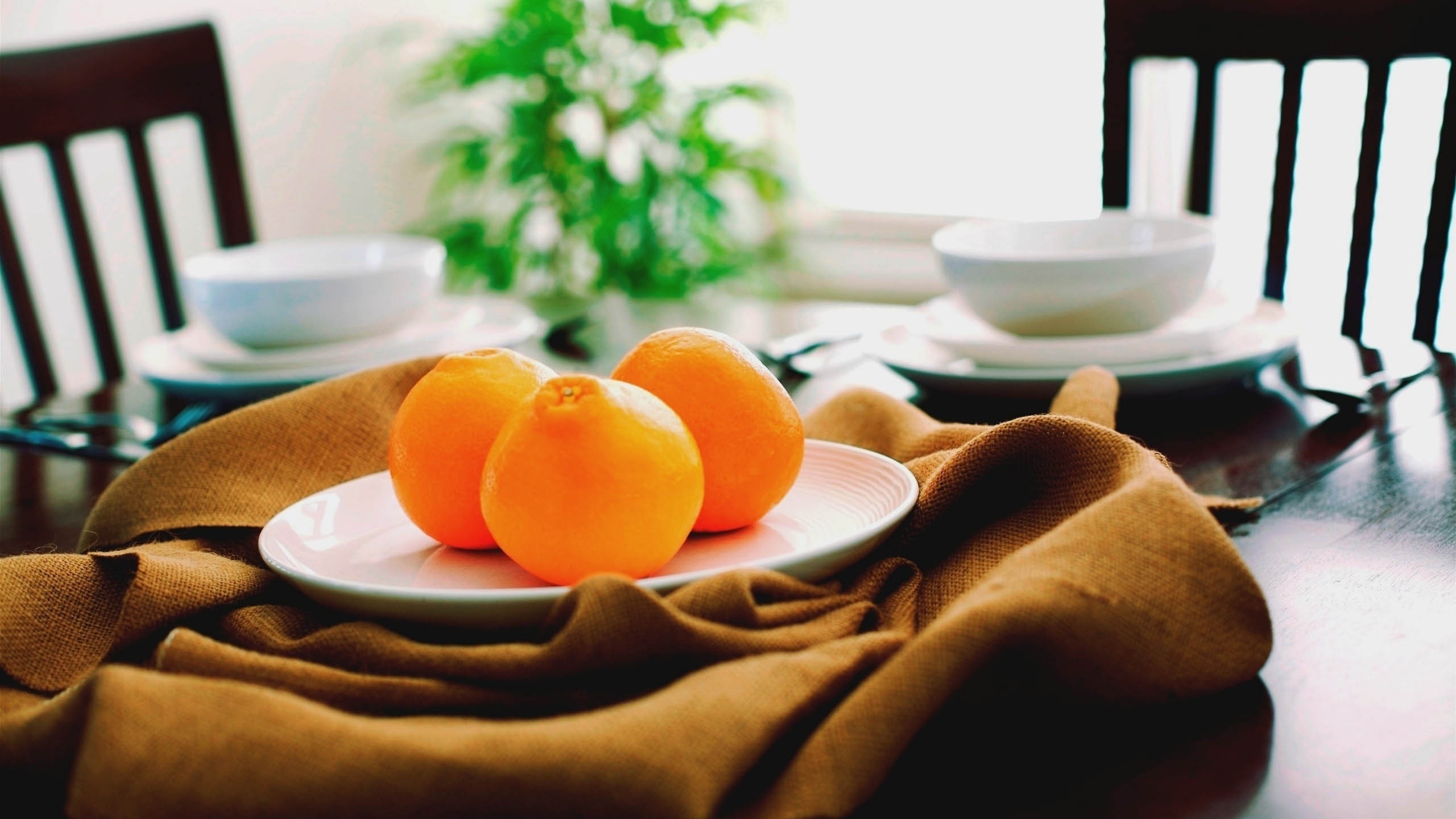 Oranges On A Plate