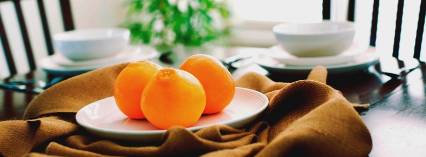 Oranges On A Plate