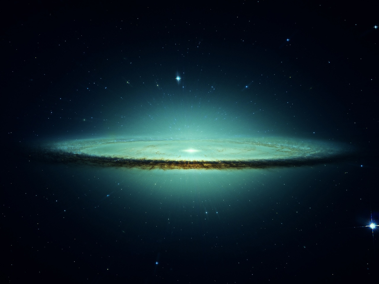 Outer Space Stars Galaxies Frozen Sombrero Galaxy