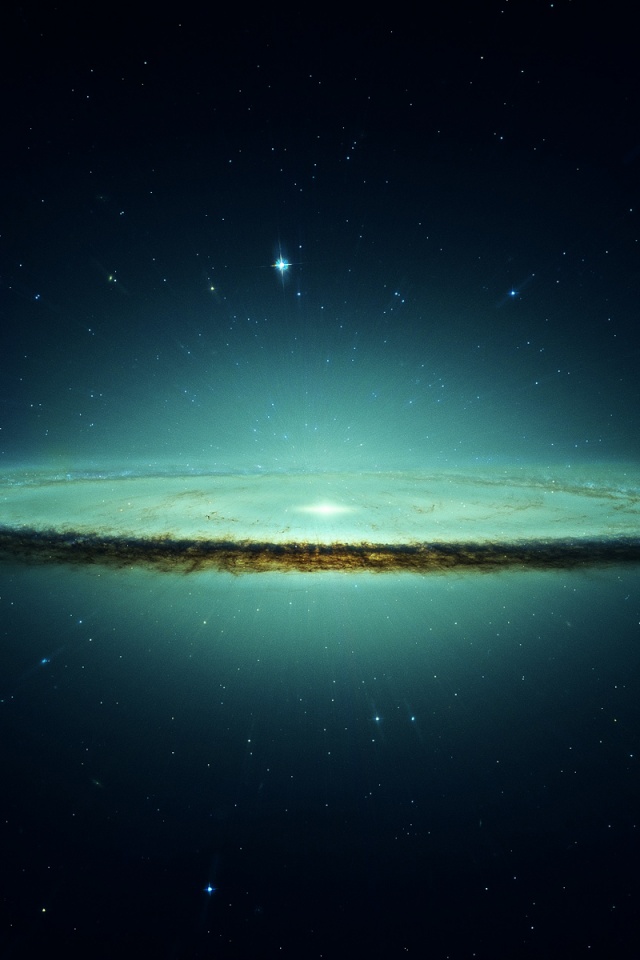 Outer Space Stars Galaxies Frozen Sombrero Galaxy