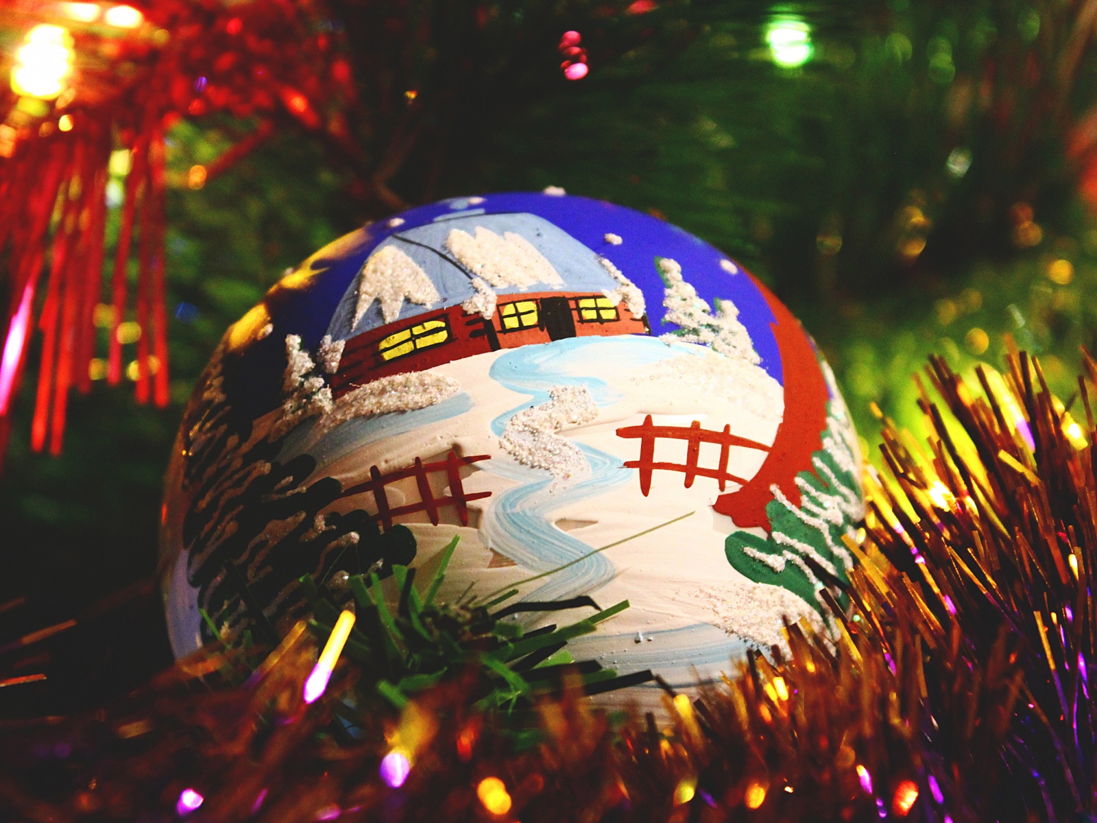 Painted Christmas Ball