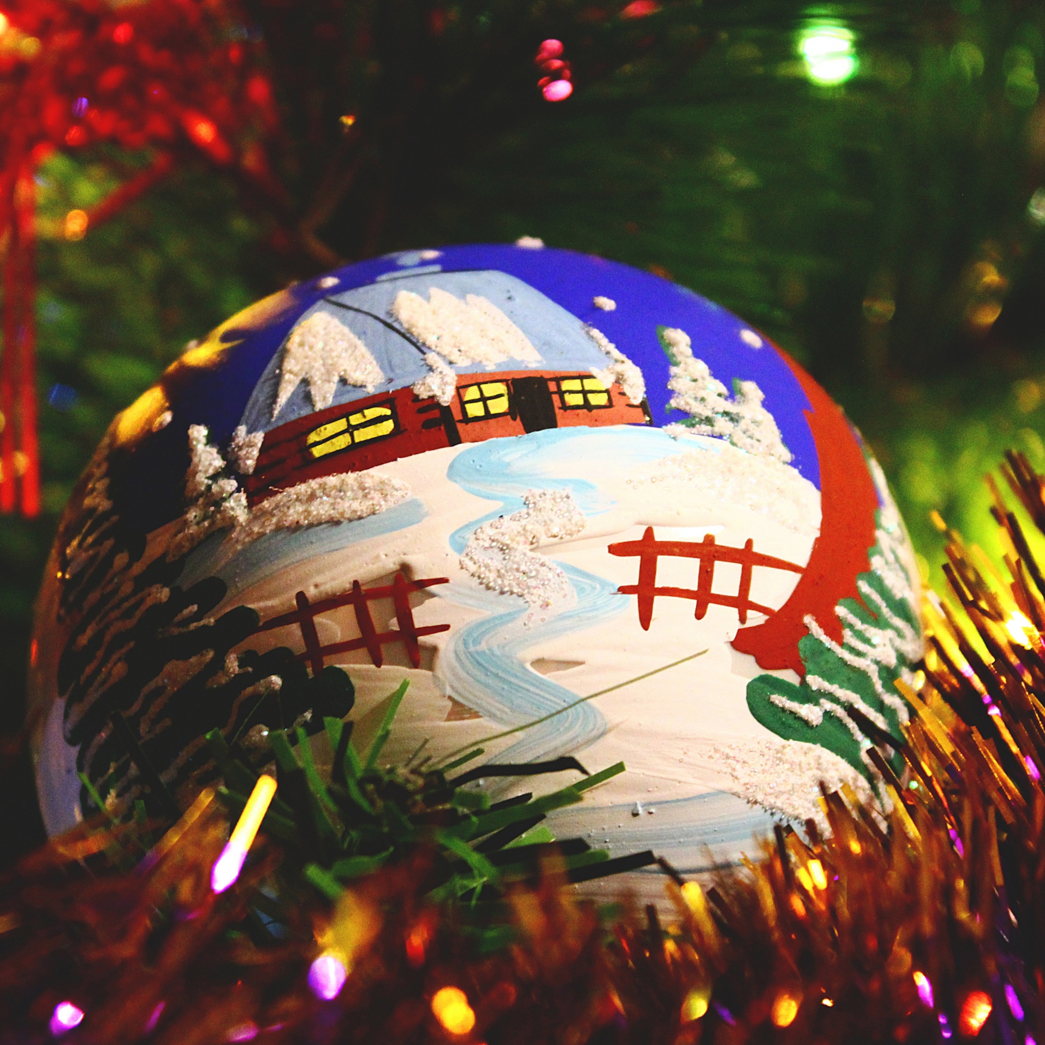 Painted Christmas Ball