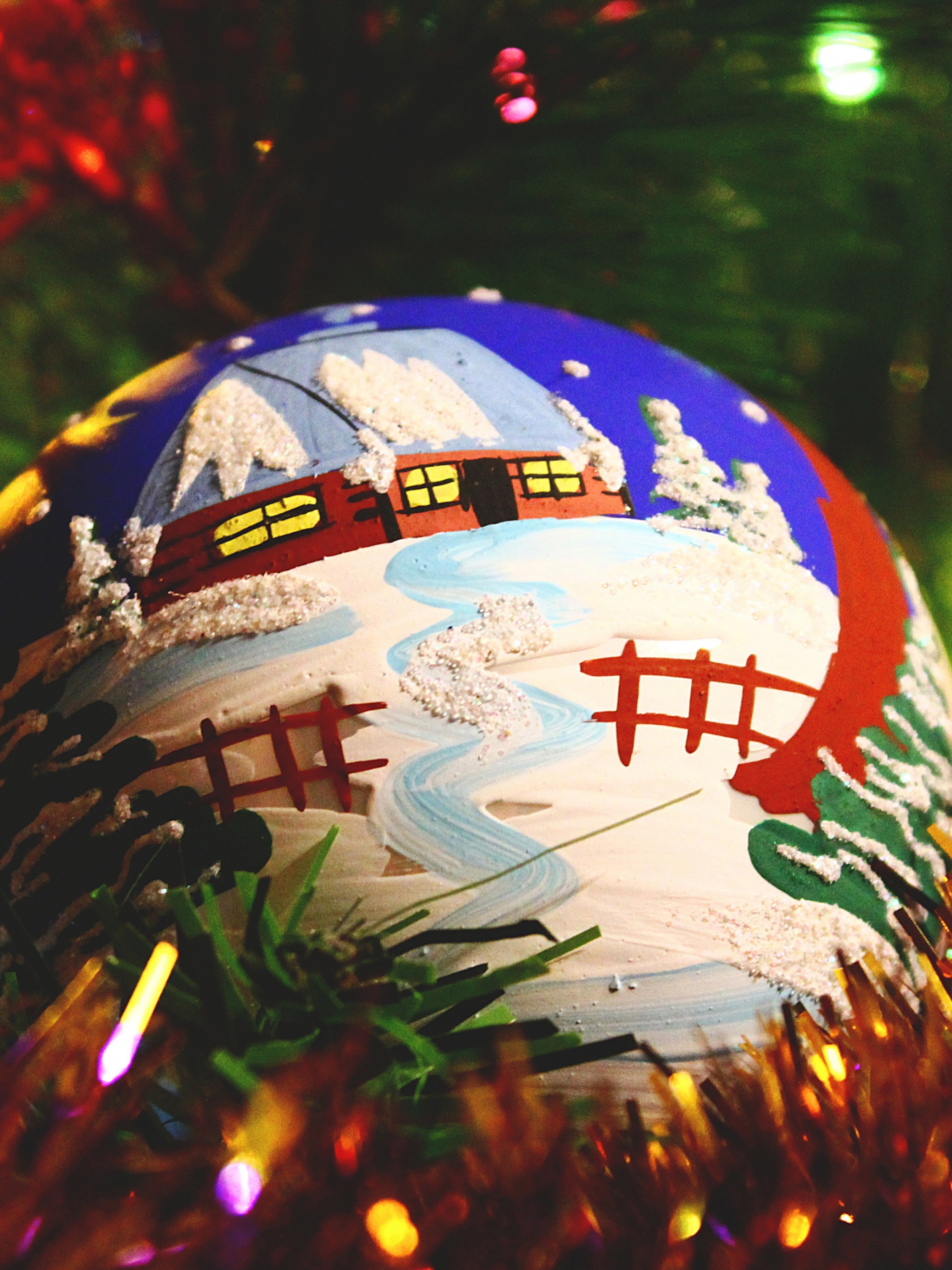 Painted Christmas Ball