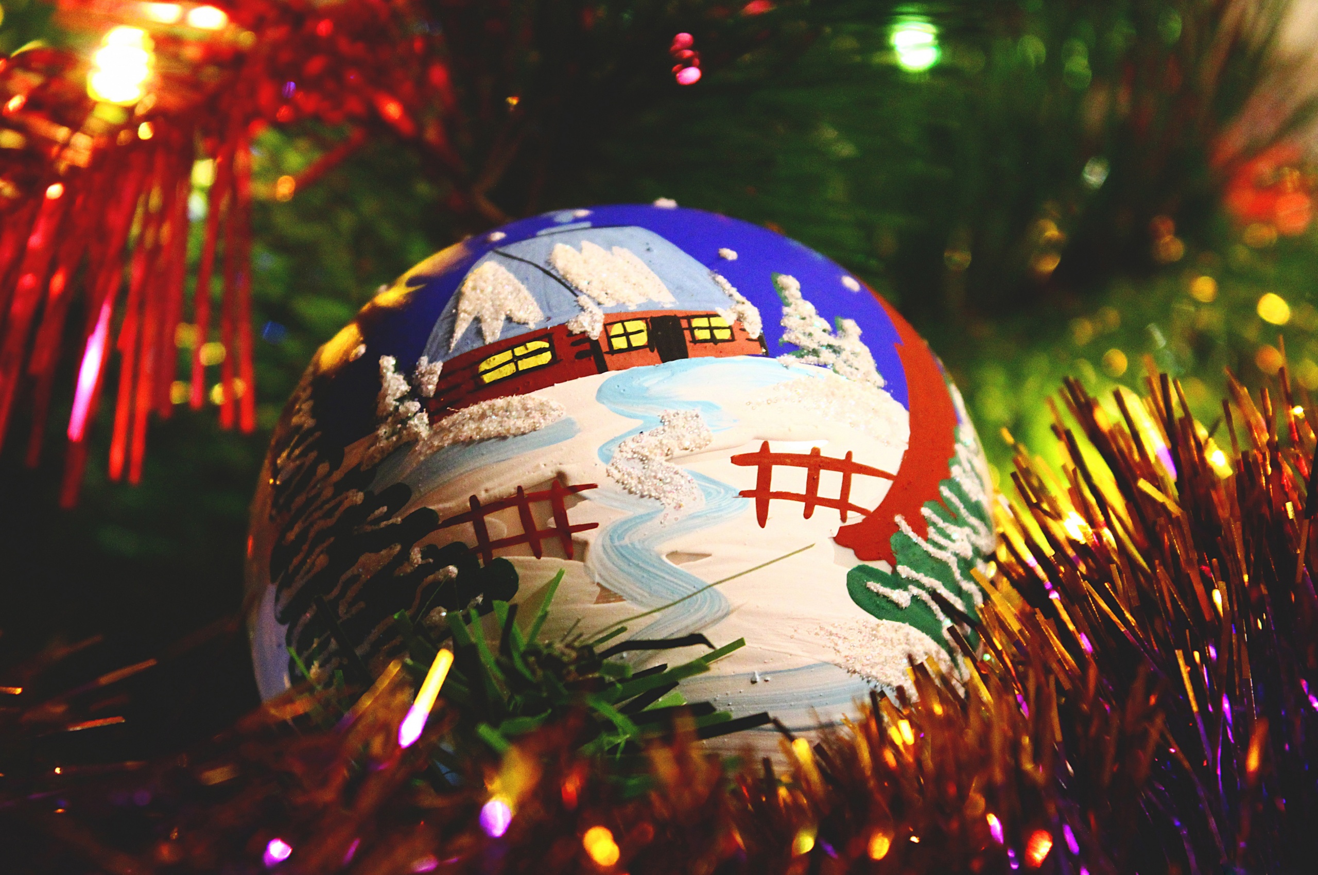 Painted Christmas Ball