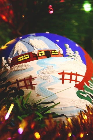 Painted Christmas Ball