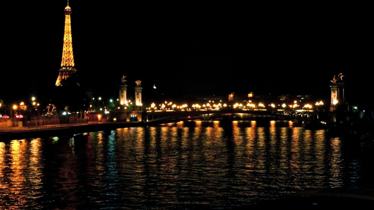 Paris France River Bridge Pont Alexandre Iii Eiffel Tower