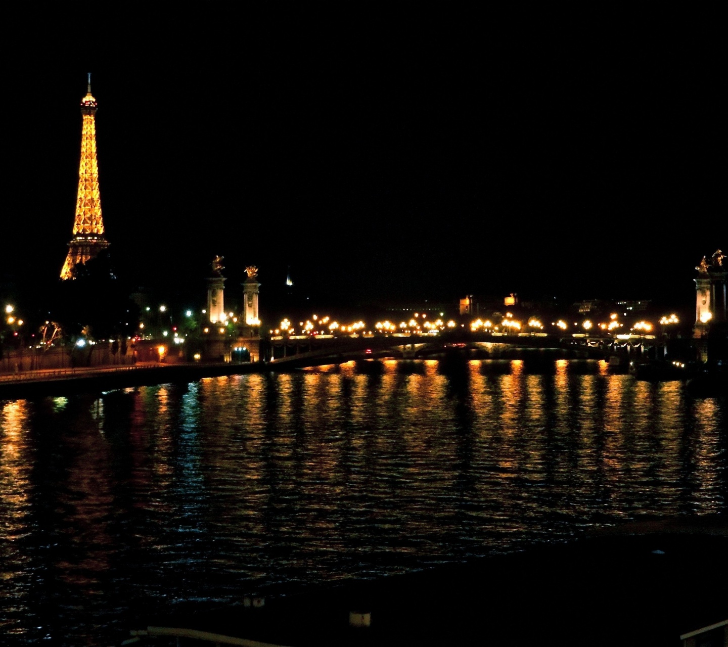 Paris France River Bridge Pont Alexandre Iii Eiffel Tower