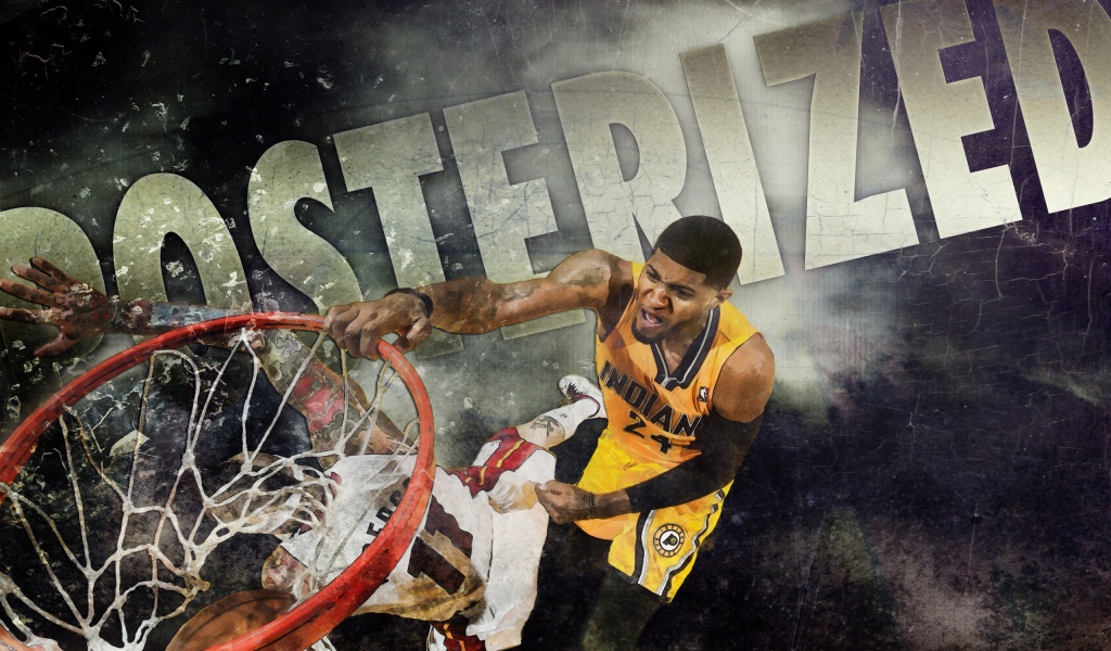 Paul George Dunk Posterized