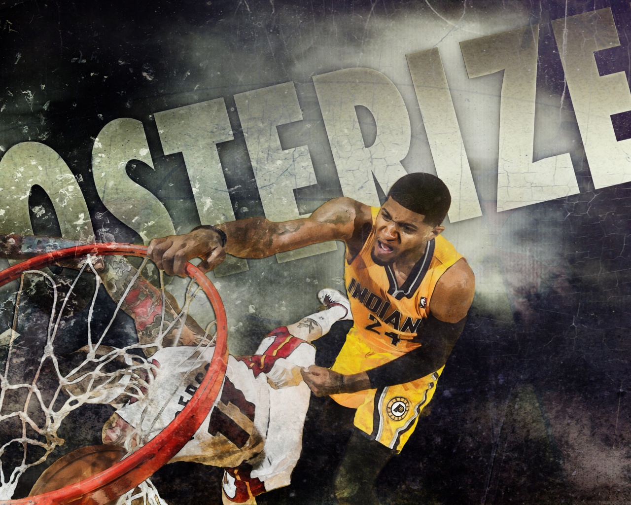 Paul George Dunk Posterized