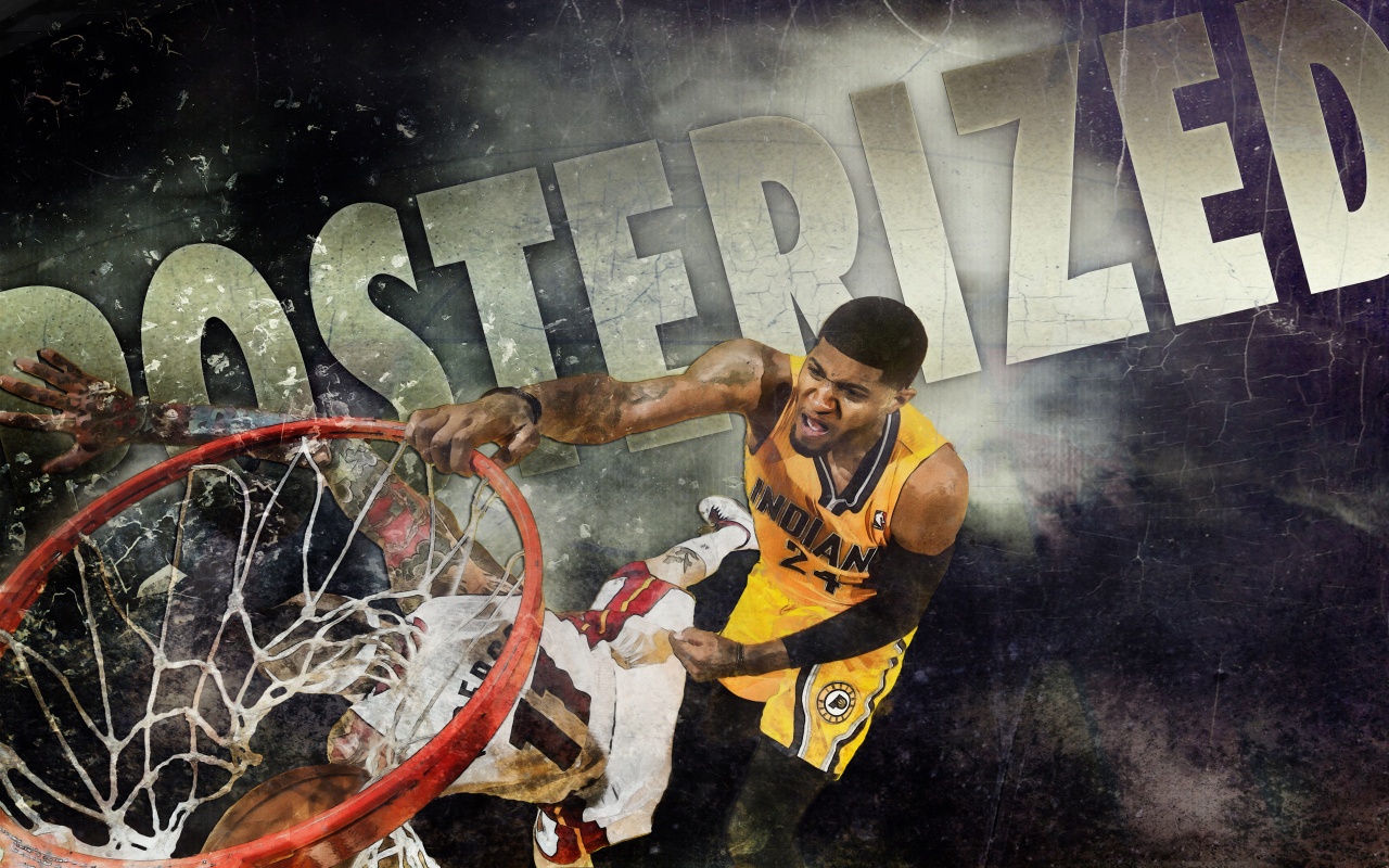 Paul George Dunk Posterized