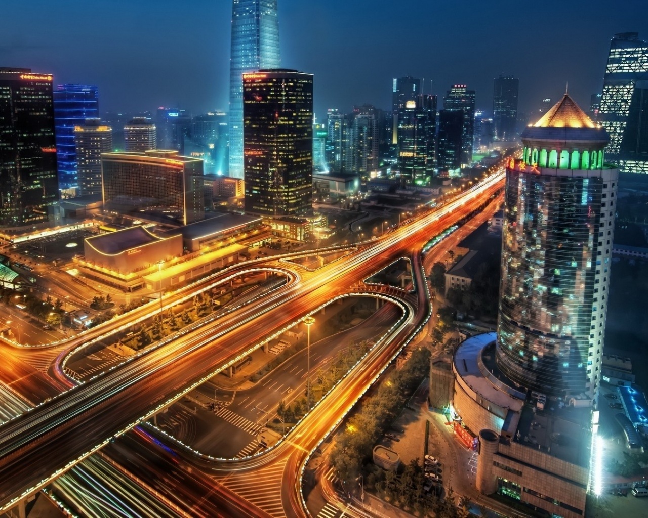 Peking Road Sky Skyscrapers City Landscape