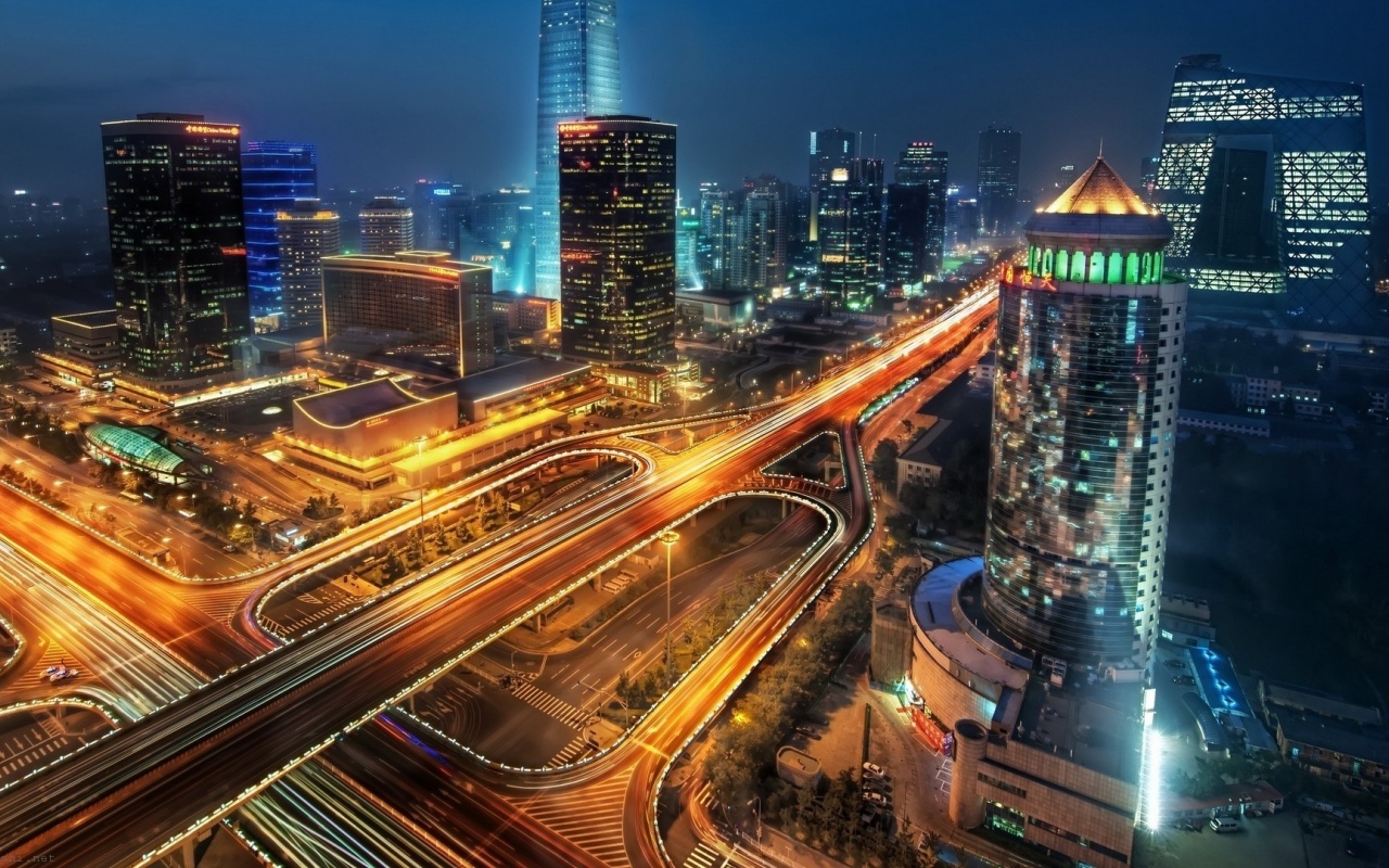 Peking Road Sky Skyscrapers City Landscape